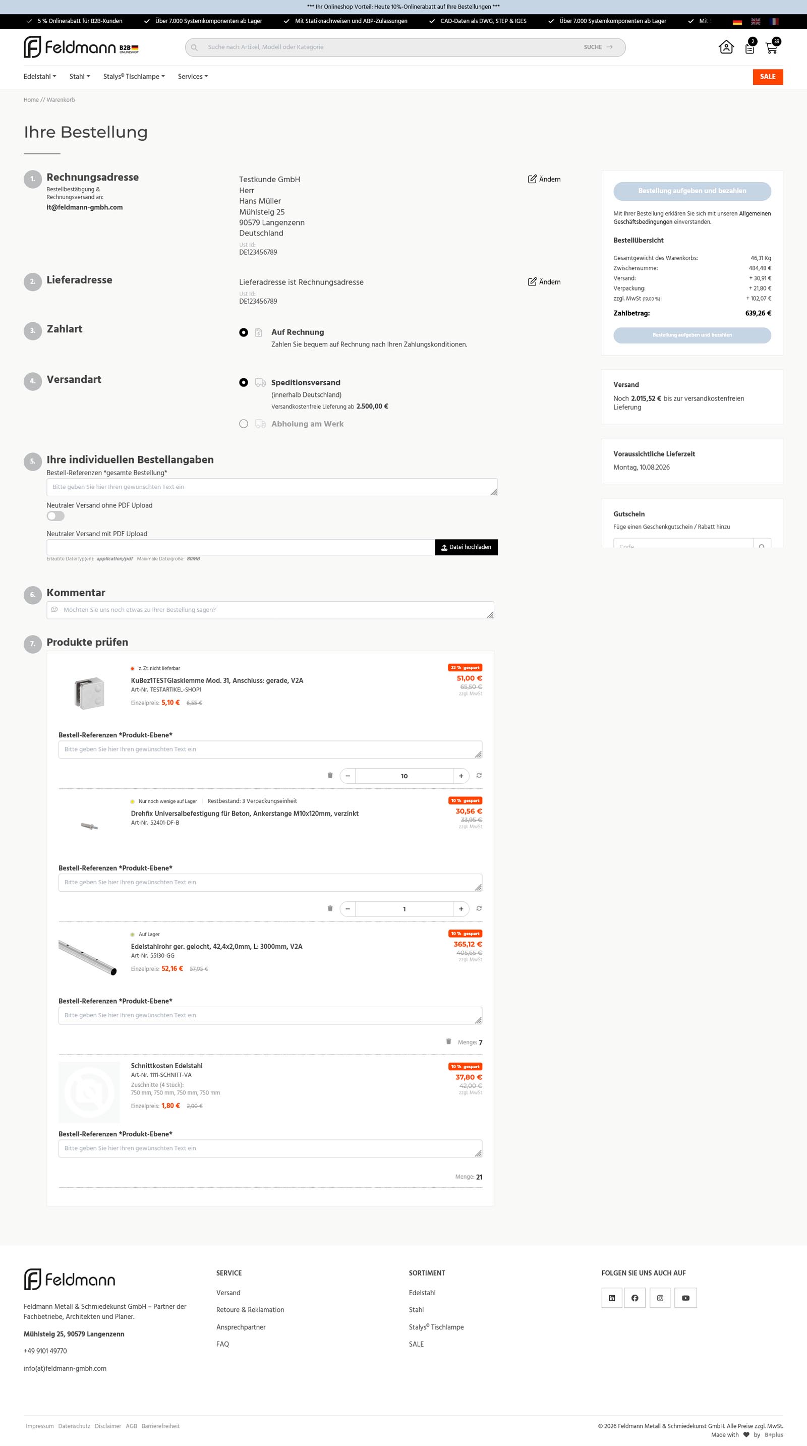 Feldmann Onlineshop – Screenshot 4